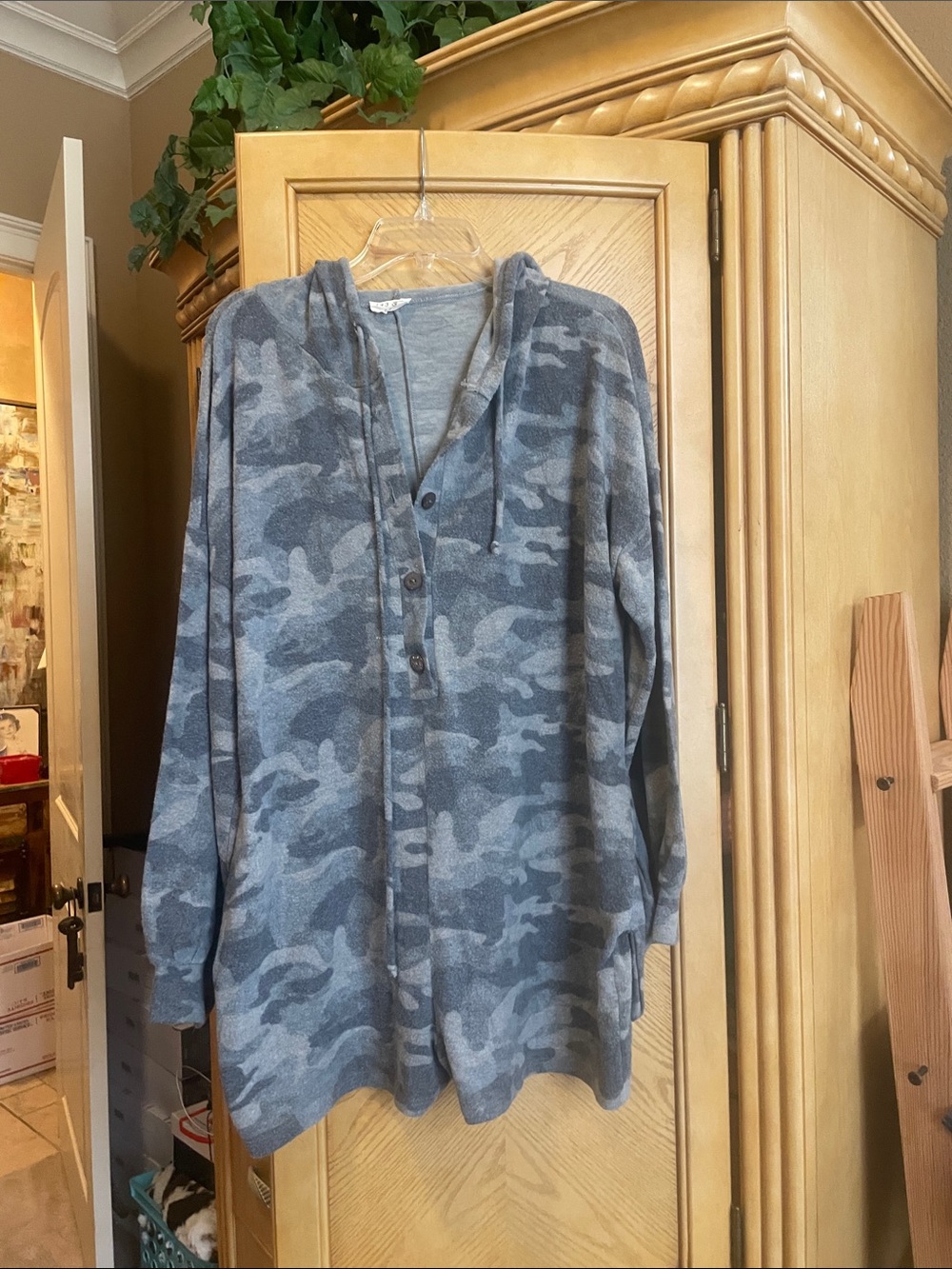 143 story super soft camouflage romper size large
